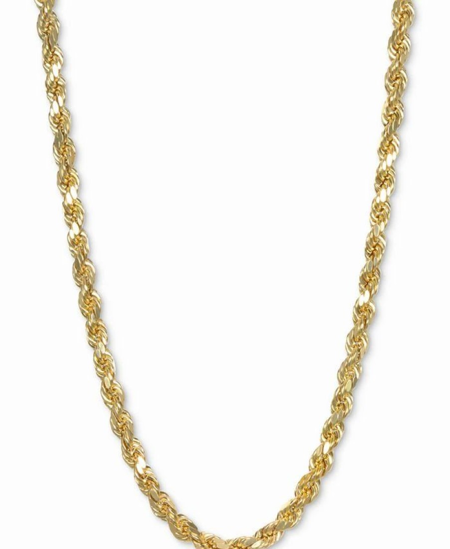 Wholesale * Italian Gold 22 Rope Chain Necklace In 14K Gold Yellow Gold