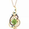 Best * Le Vian Exotics Crazy Collection Mint Julep Quartz (3-1/4 Ct. T.W.) & Diamond (3/4 Ct. T.W.) 18 Pendant Necklace In 14K Gold Yellow Gold