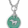 Clearance * 2028 Silver-Tone Enamel Horse Pendant Toggle Necklace Turquoise