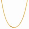 Hot * Italian Gold Herringbone Link 20 Chain Necklace In 10K Gold Gold