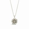 Clearance * Sterling Forever Women'S Poppy Flower Charm Pendant Necklace Silver-Tone