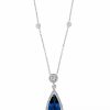 Wholesale * Effy Collection London Blue Topaz (3-3/8 Ct. T.W.) & Diamond (1/4 Ct. T.W.) 16 Pendant Necklace In 14K White Gold London Blue Topaz