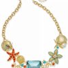 Clearance * Charter Club Ystal & Imitation Pearl Starfish Necklace, 18 + 2 Extender, Created For Macy'S Gold Multi