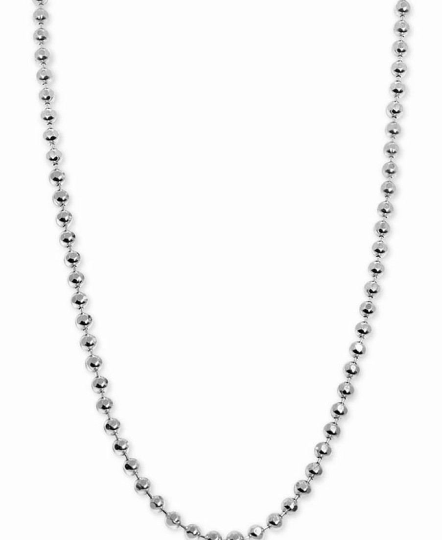 New * Alex Woo Beaded Ball Mini Chain Necklaces In Sterling Silver