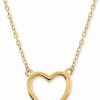 Wholesale * Macy'S Open Heart 17 Pendant Necklace In 10K Gold Yellow Gold