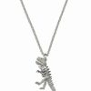 Hot * Coach Faux Stone Signature Rexy Pendant Necklace Crystal, Rhodium