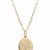 Clearance * Wrapped Diamond Cancer Constellation 18 Pendant Necklace (1/20 Ct. Tw) In 10K Yellow Gold, Created For Macy'S Yellow Gold