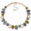 Online * Anne Klein Gold-Tone Multicolor Faceted Collar Necklace, 16+ 3 Extender Multi