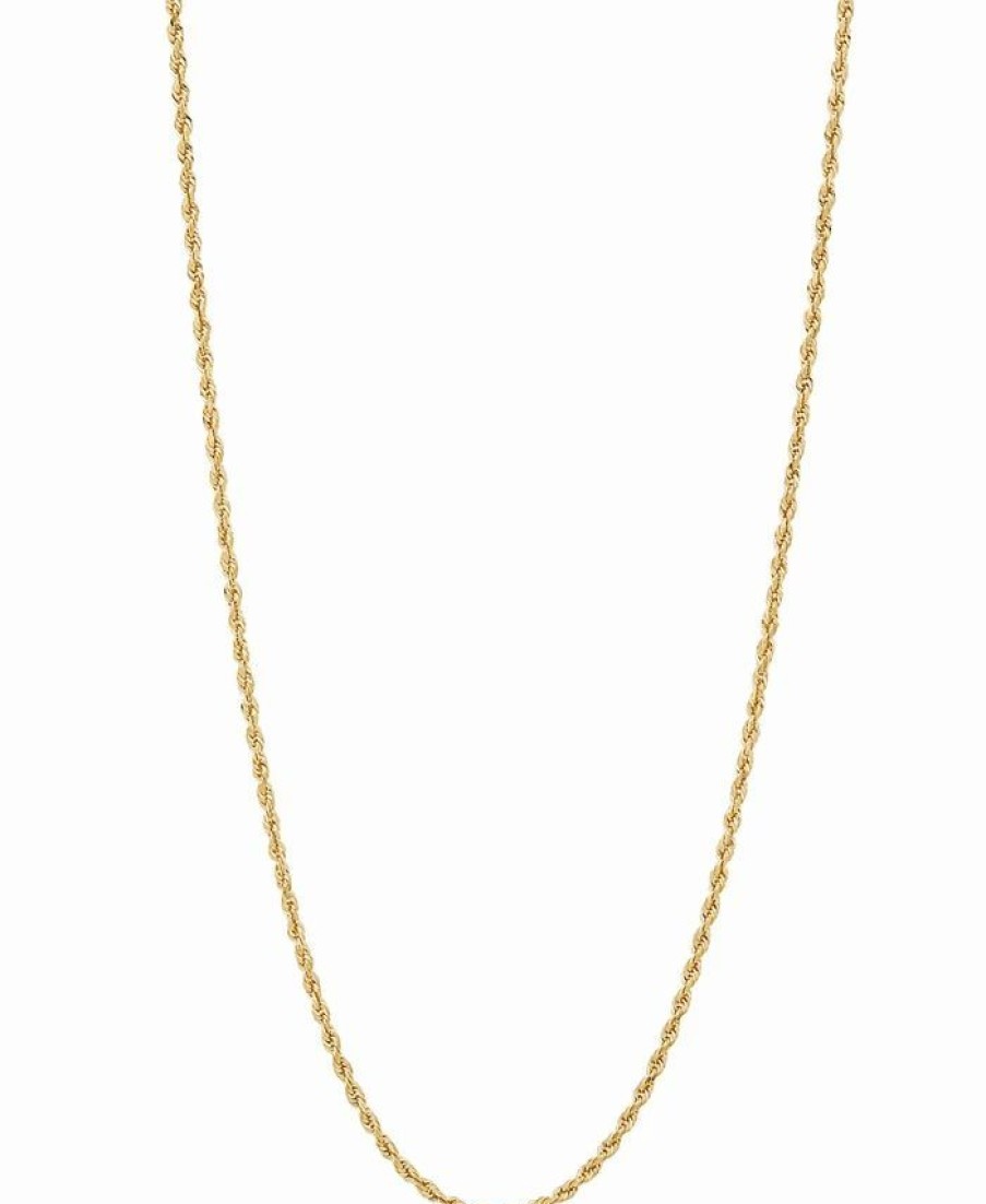 Best * Glitter Rope 24 Chain Necklace In 10K Gold, Created For Macy'S Yellow Gold