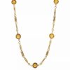 Best * 2028 Gold-Tone Topaz Chanel Necklace Yellow