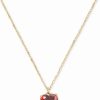 Best * Kate Spade New York Gold-Tone Birthstone Heart Pendant Necklace, 16 + 3 Extender