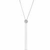 Online * Vince Camuto Silver-Tone Pave Slider Bolo Necklace Silver-Tone