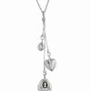 Clearance * 2028 Charm Heart Locket Necklace Silver-Tone