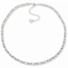 Online * Anne Klein Silver-Tone Cubic Zirconia & Baguette Crystal Collar Necklace, 16 + 3 Extender Crystal