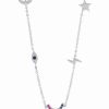 Clearance * Sterling Forever Women'S Sterling Silver Lucky Charm Station Necklace