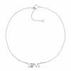 New * Macy'S Diamond Accent Love Anklet In Sterling Silver , 9 + 1 Extender Sterling Silver