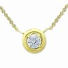 Online * Giani Bernini Cubic Zirconia Framed 16 Pendant Necklace, Created For Macy'S Gold Over Silver