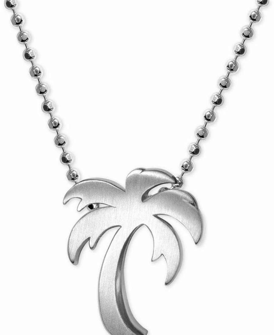 Online * Alex Woo Palm Tree 16 Pendant Necklace In Sterling Silver Sterling Silver