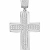 Wholesale * Macy'S En'S Diamond (1/3 Ct. T.W.) Cross Pendant In 10K White Or Yellow Gold