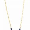 Clearance * Effy Collection Sapphire (1-3/8 Ct. T.W.) & Diamond (1/3 Ct. T.W.) 17-1/2 Collar Necklace In 14K Gold Sapphire