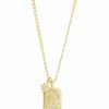 Hot * Sterling Forever Cubic Zirconia Galexi Pendant Necklace Gold-Plated