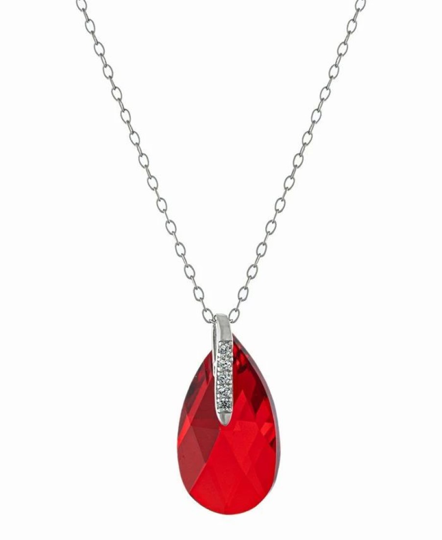 Wholesale * Giani Bernini Fine Crystal And Cubic Zirconia 18 Teardrop Pendant In Sterling Silver