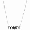 Online * Macy'S Spinel Mom Necklace (1/2 Ct. T.W.) In Sterling Silver Black Spinel