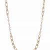 Hot * 2028 Gold-Tone Multi-Color Imitation Pearl Chain Strand Necklace White