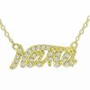 Wholesale * Giani Bernini Cubic Zirconia Nana Pendant Necklace In 18K Gold-Plated Sterling Silver, 16 + 2 Extender, Created For Macy'S Gold Over Silver