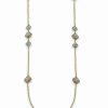 Clearance * Charter Club Two-Tone Crystal Palazzo Long Station Necklace, 42 + 2 Extender, Created For Macy'S Gold/Silver