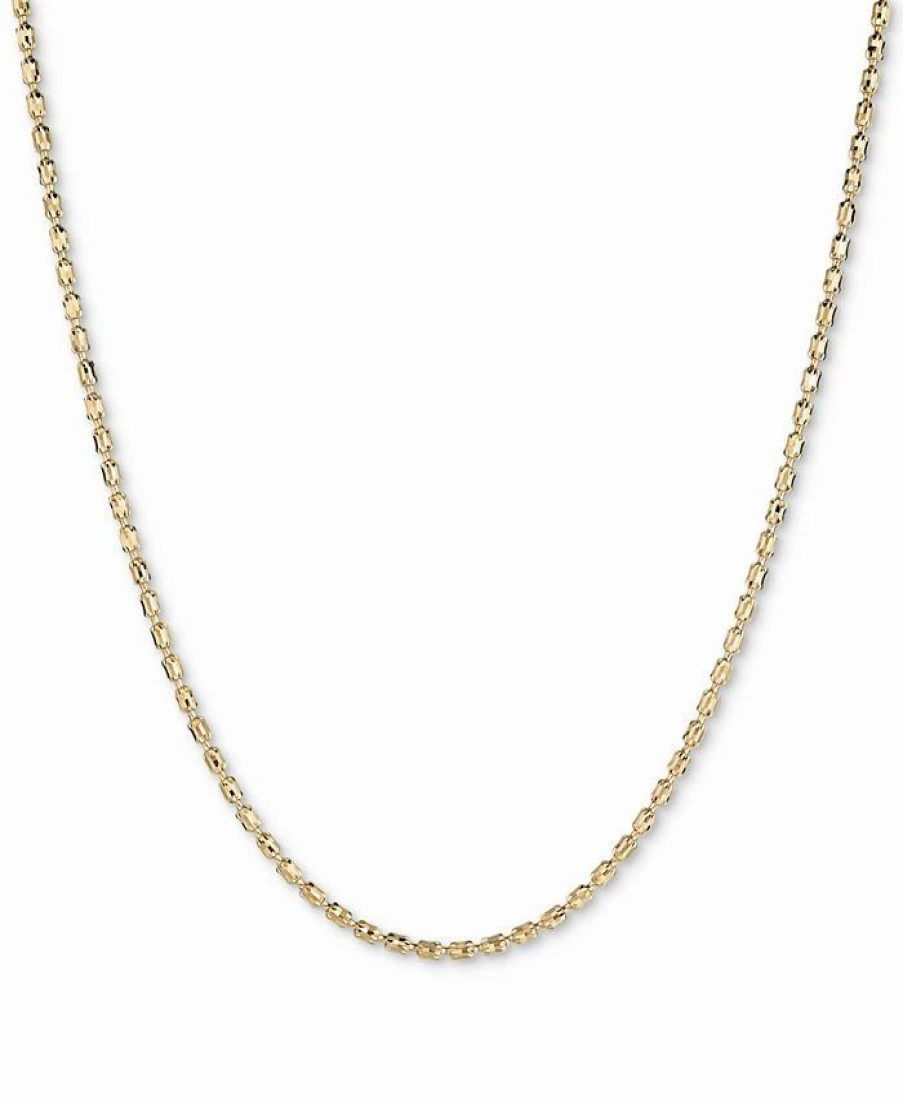 Wholesale * Italian Gold Textured Barrel Link 18 Chain Necklace In 14K Gold Yellow Gold