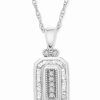 Online * Wrapped In Love Diamond Deco 20 Pendant Necklace (1/4 Ct. T.W.) In 14K White Gold, Created For Macy'S 14K White Gold