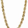 Online * Italian Gold 24 Glitter Rope Necklace (5-1/2Mm) In 14K Gold Yellow Gold