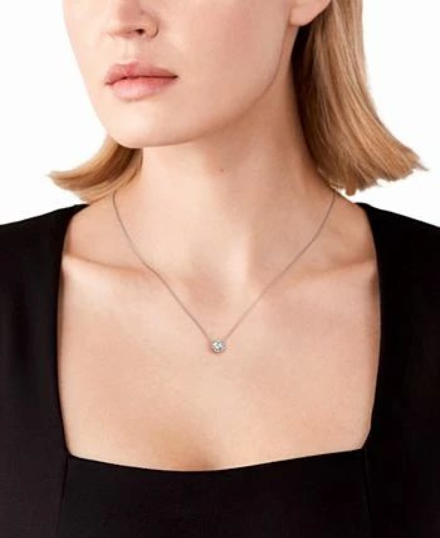 Wholesale * De Beers Forevermark Iamond Halo Pendant Necklace (1 Ct. T.W.) In 14K White Gold, 16 + 2 Extender White Gold