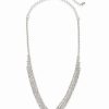 Best * Inc International Concepts Silver-Tone Crystal Pave Choker Necklace, 12 + 3 Extender, Created For Macy'S Silver