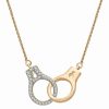 Clearance * Wrapped Diamond Handcuff Statement Necklace (1/6 Ct. T.W.) In 14K Gold, 18 + 2 Extender, Created For Macy'S Yellow Gold