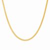 Online * Italian Gold Herringbone 22 Chain Necklace In 10K Gold Gold