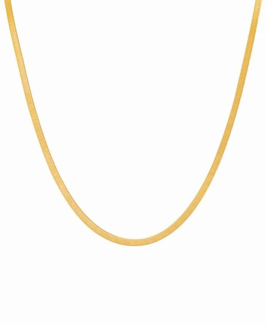 Online * Italian Gold Herringbone 22 Chain Necklace In 10K Gold Gold