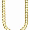 Wholesale * Italian Gold 26 Open Curb Link Chain Necklace In Solid 10K Gold Gold