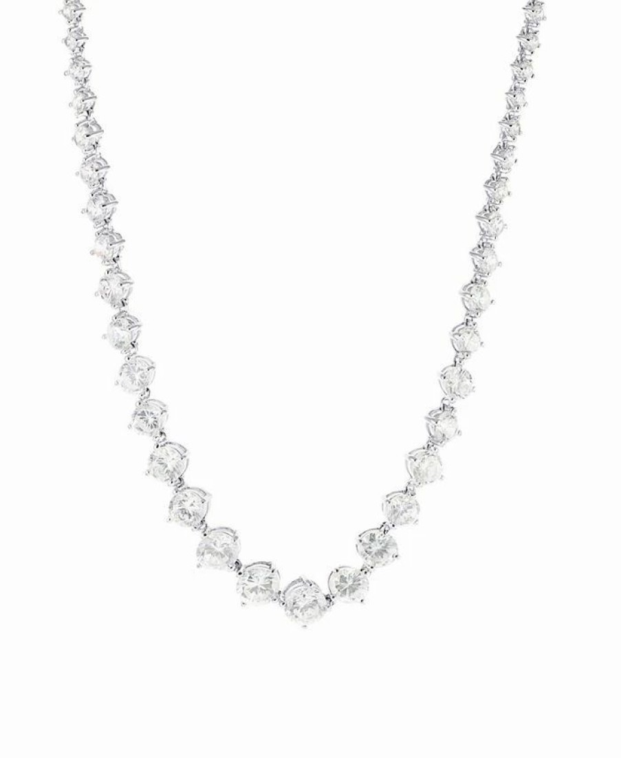 Best * Giani Bernini Cubic Zirconia Necklace In Sterling Silver Sterling Silver