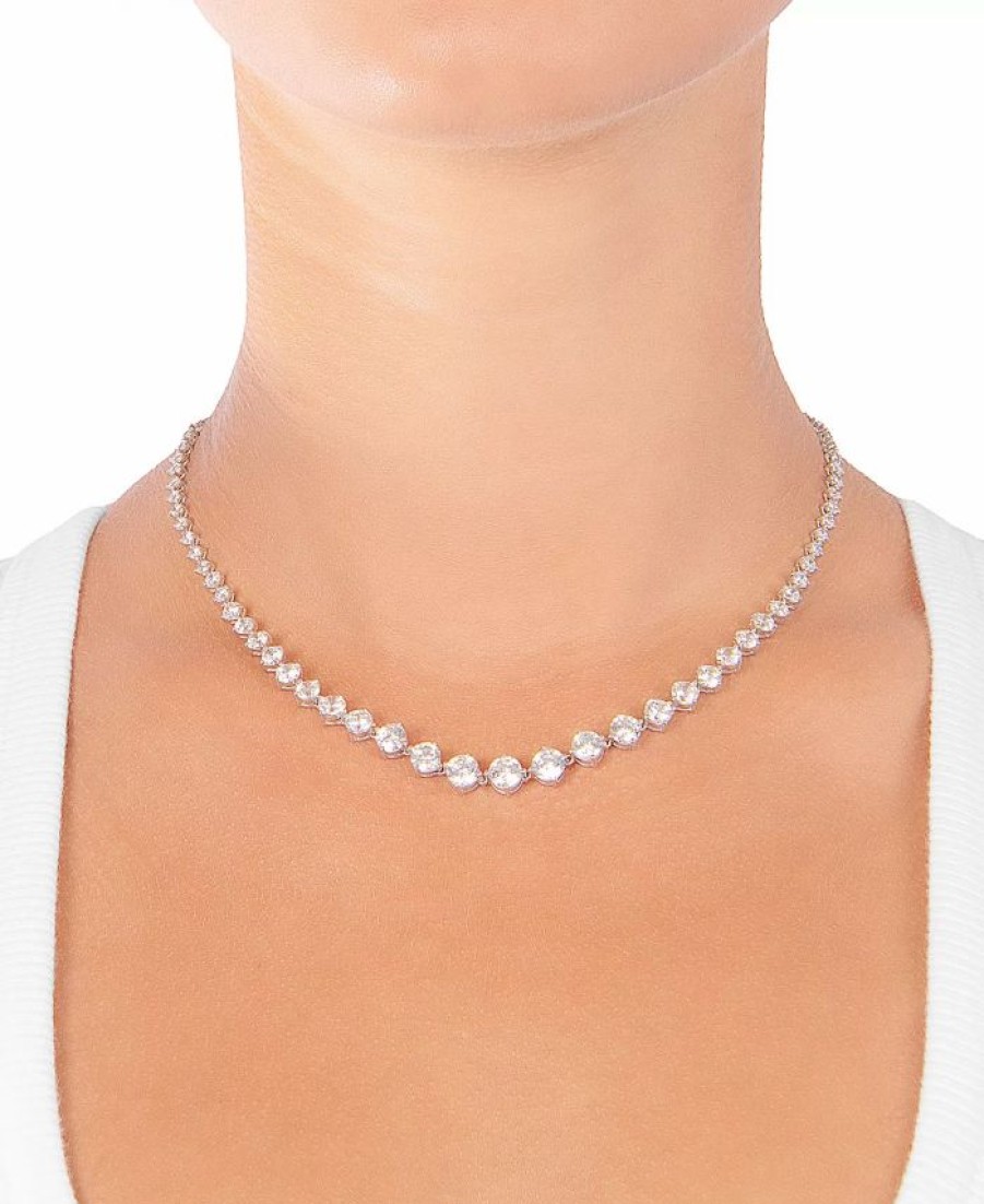 Best * Giani Bernini Cubic Zirconia Necklace In Sterling Silver Sterling Silver