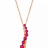 Clearance * Le Vian Ruby (3/4 Ct. T.W.) 18 Pendant Necklace In 14K Rose Gold Ruby