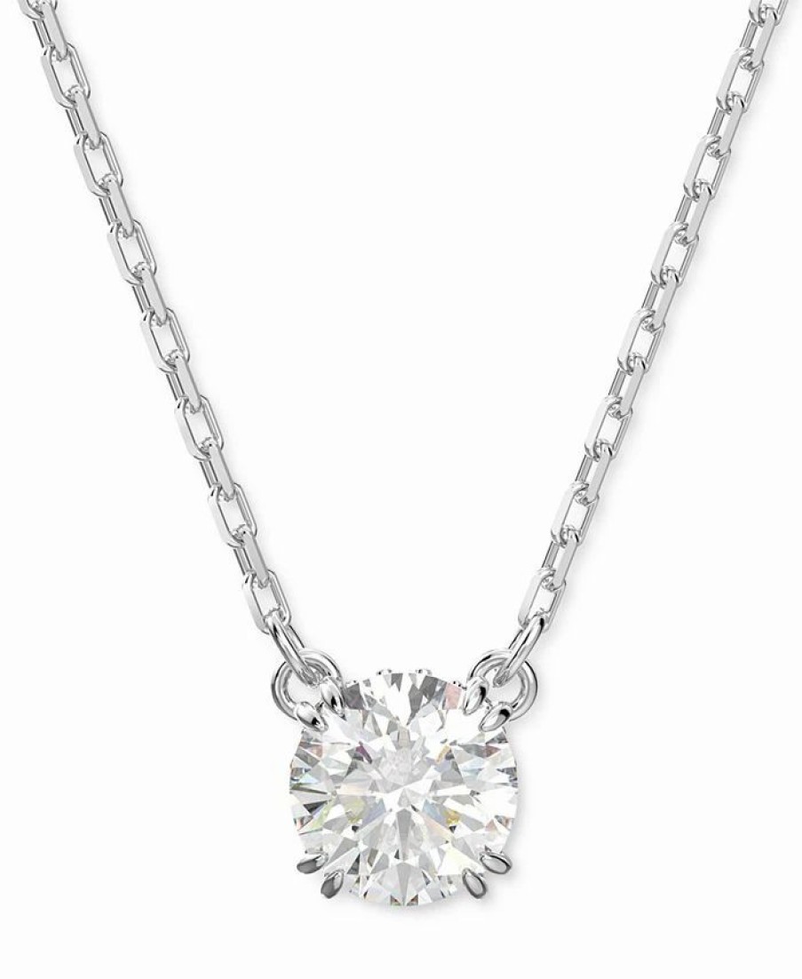 Wholesale * Swarovski Lver-Tone Constella Crystal Pendant Necklace, 14-7/8 + 2 Extender