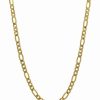 Best * Macy'S Figaro Link 22 Chain Necklace (3.21Mm) In 18K Gold Gold