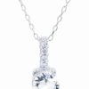 Wholesale * Giani Bernini Fine Crystal Round Halo Pendant With 18 Chain In Sterling Silver