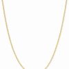 Clearance * Italian Gold Mirror Cable Link 18 Chain Necklace In 14K Gold Yellow Gold