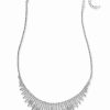 Clearance * Inc International Concepts Silver-Tone Pave Statement Necklace, Created For Macy'S Silver