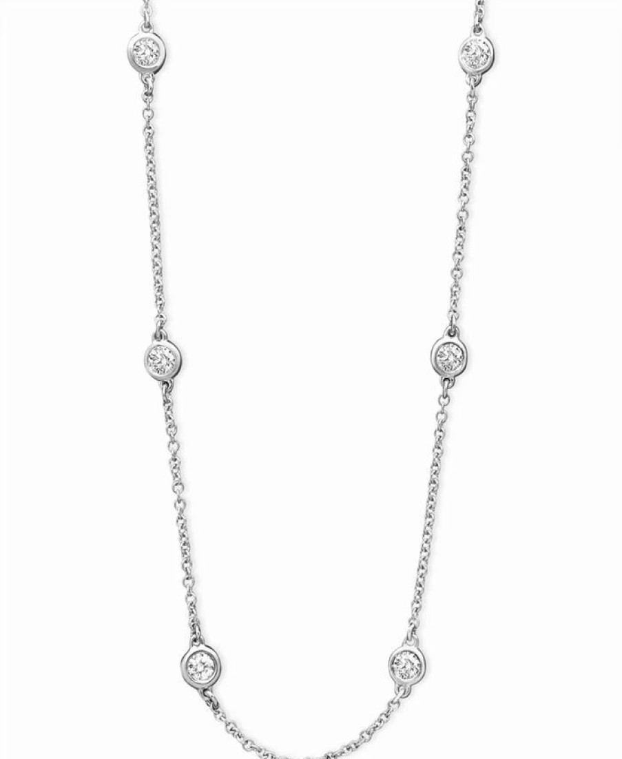 Wholesale * Effy Collection Trio By Effy Diamond Seven Station Necklace 16-18 (1/2 Ct. T.W.) In 14K White, Yellow Or Rose Gold