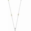 Best * Effy Collection White And Yellow Diamond 18 Pendant Necklace (5/8 Ct. T.W.) In 14K White & Yellow Gold Two Tone