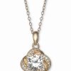 Hot * Giani Bernini Cubic Zirconia Love Knot Pendant Necklace, 18 + 2 Extender, Created For Macy'S